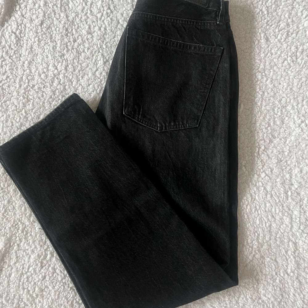 Women’s American Eagle Black Straight-Leg Jeans